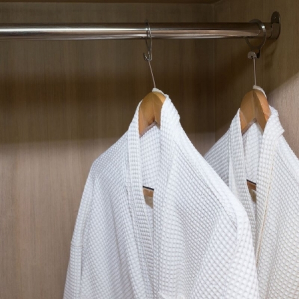 Bademantel Kimono Waffelpiqué - Grösse M